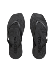 Tapered Black Flip Flops