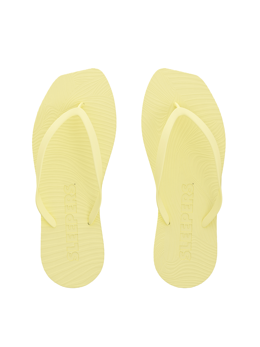 Tapered Yellow Flip Flops