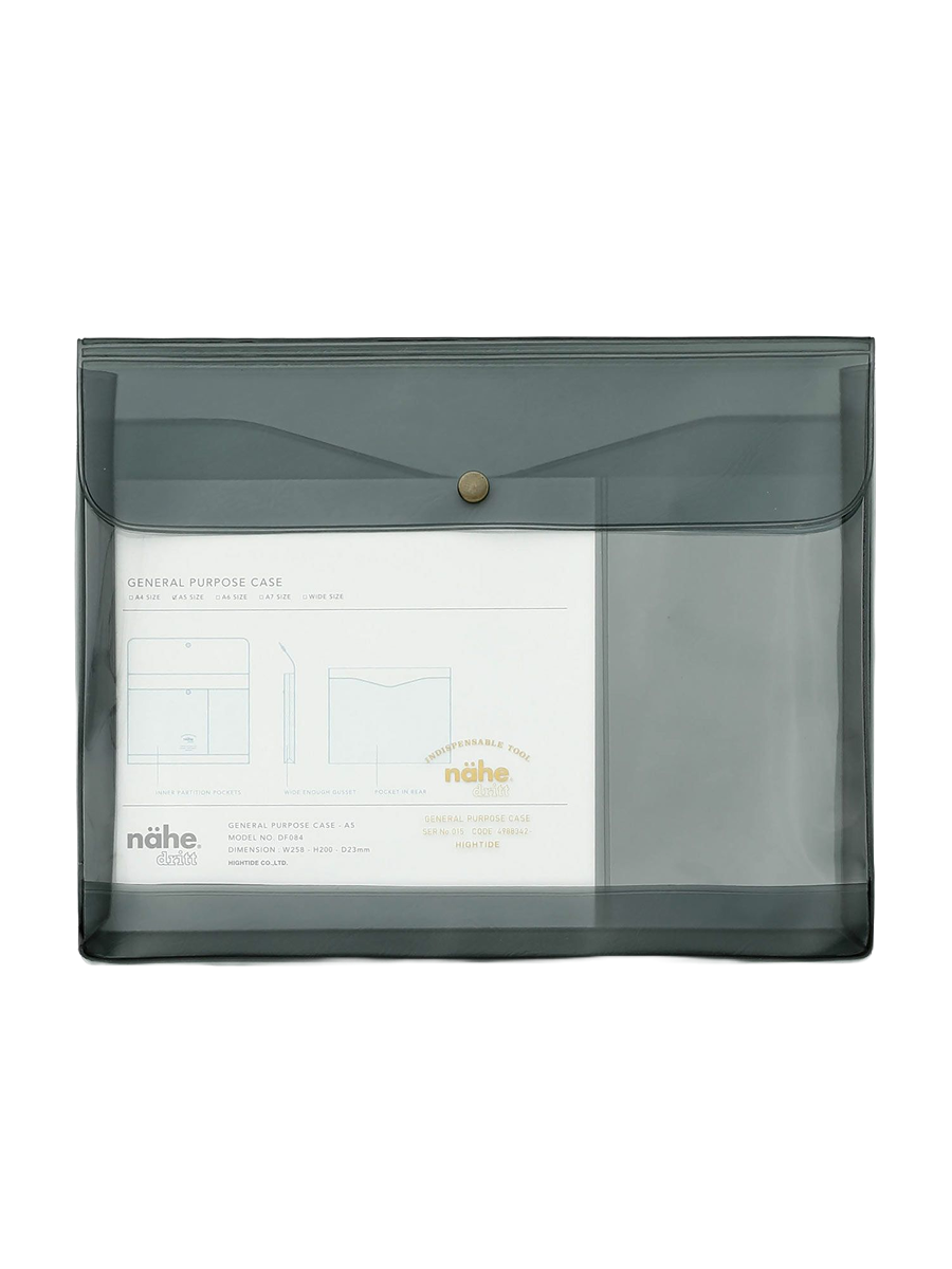 General Purpose Case A5 Clear Grey