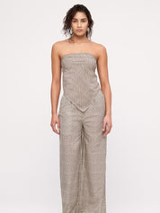 Cotton Silk Scarf - Natural Spot