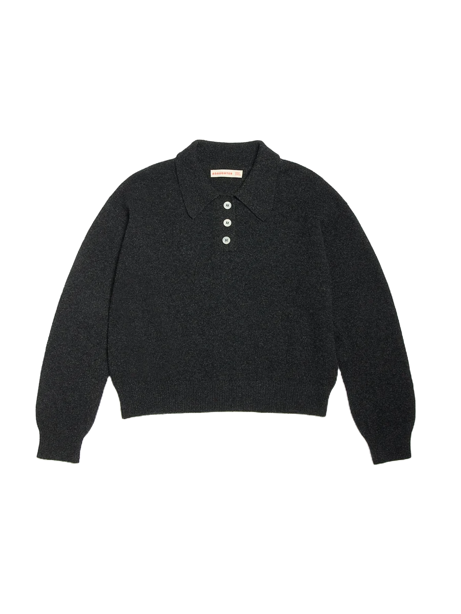 Edie Polo Shirt Charcoal