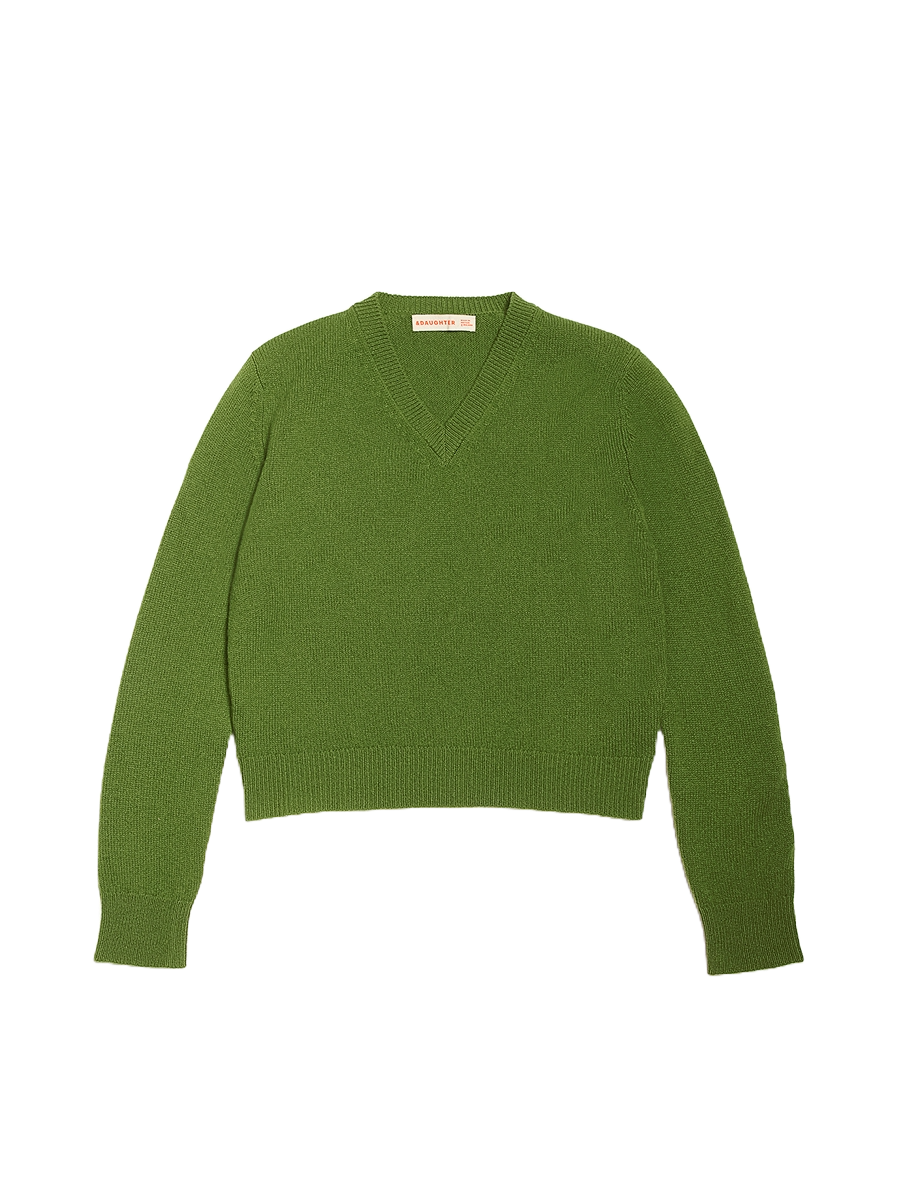Sligo V-Neck Pickle Green