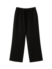 Fig & Honey schwarze Leinenhose Frontansicht