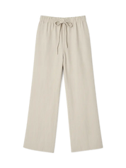 Fig & Honey beige Leinenhose Frontansicht