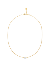 Frellini Suki Kette Gold mit Blauem Donut Freisteller