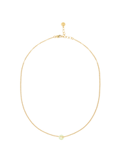 Frellini Suki Kette Gold mit Grünem Donut Freisteller