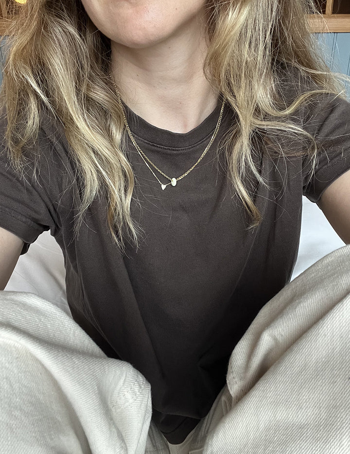 Frellini Kette Suki mit grünem Donut Tragebild