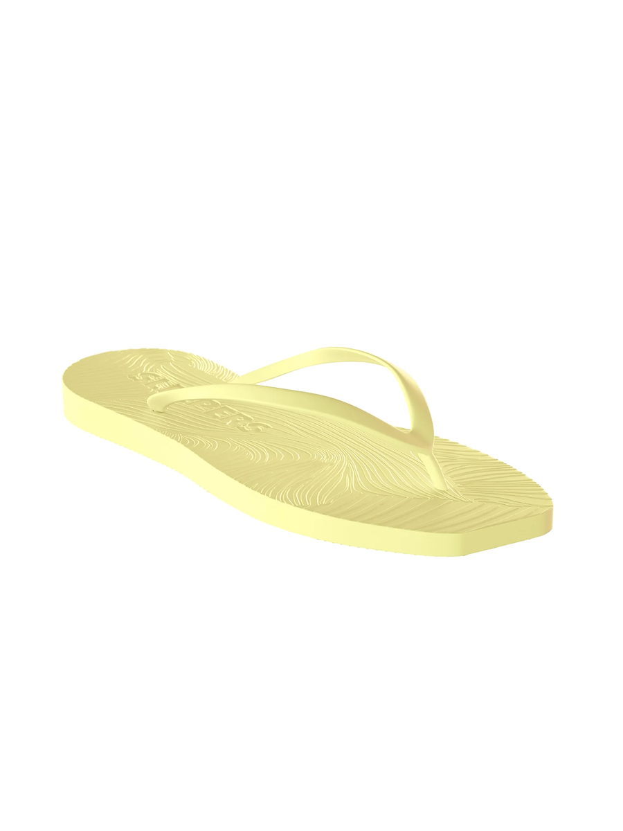 Tapered Yellow Flip Flops
