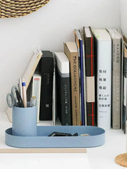Hightide Desk Organizer Blau Detailansicht Schreibtisch 