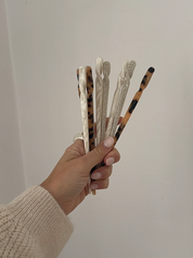 Twisted Hairpin Beige Swirl