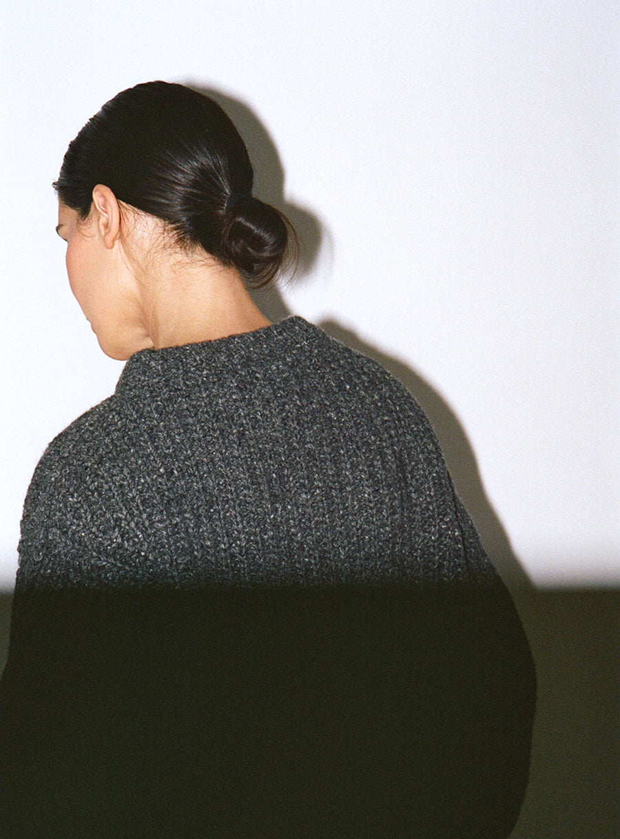 Chunky Lowe Sweater Charcoal