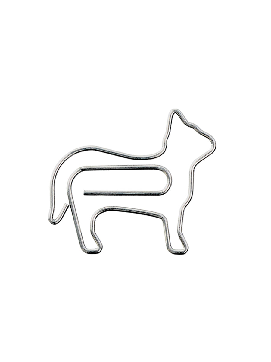 Midori D-Clips Büroklammern in Katzenform Detailansicht Klammer 