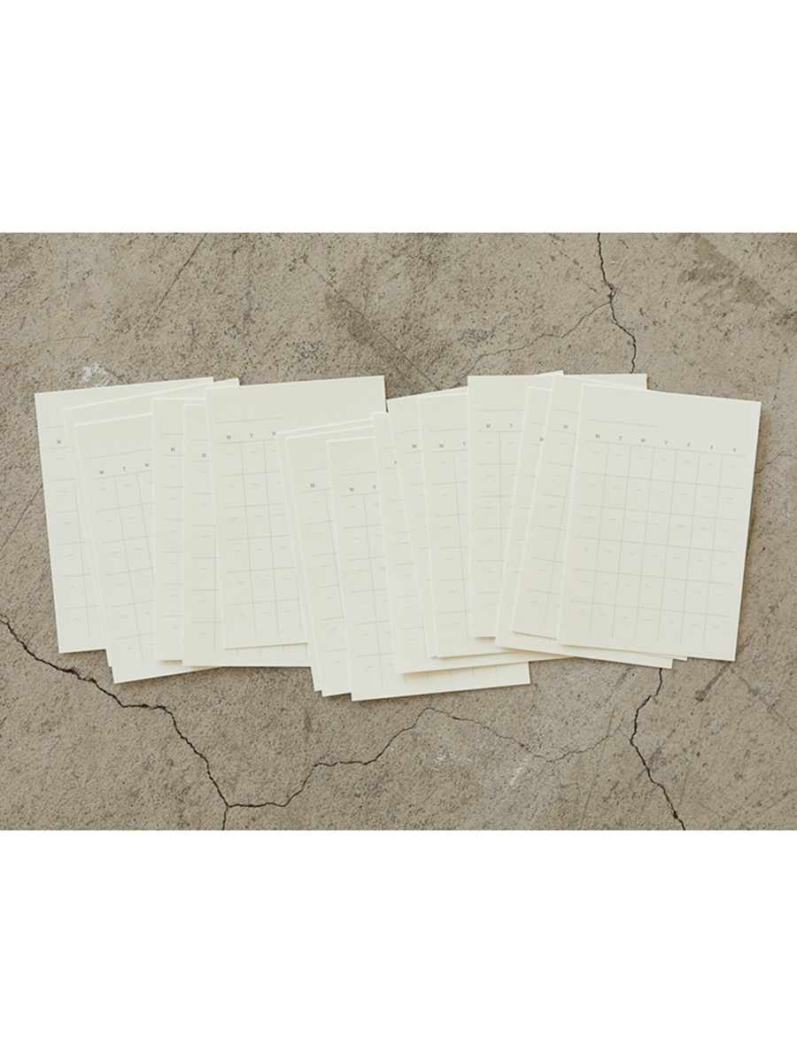 Midori MD Diary Sticker für Notizbücher Übersicht Anzahl Sticker