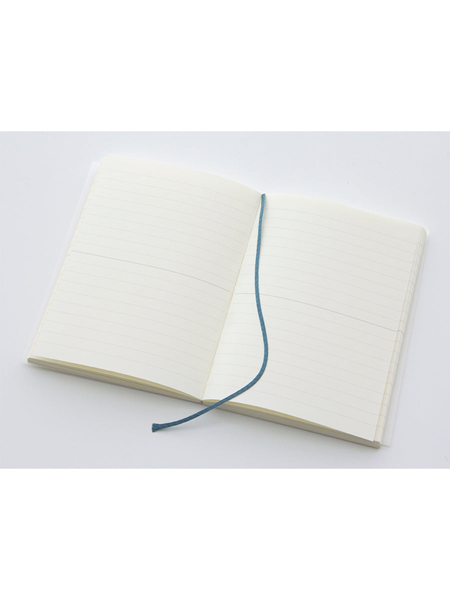 Midori MD Notizbuch A6 Liniert Detailanischt offenes Buch