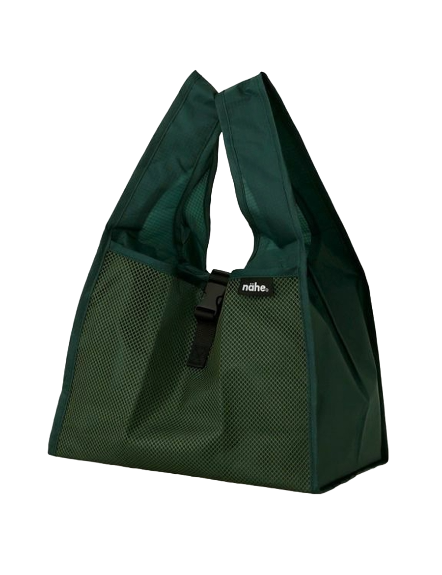 Nähe Shopper in Grün Freisteller