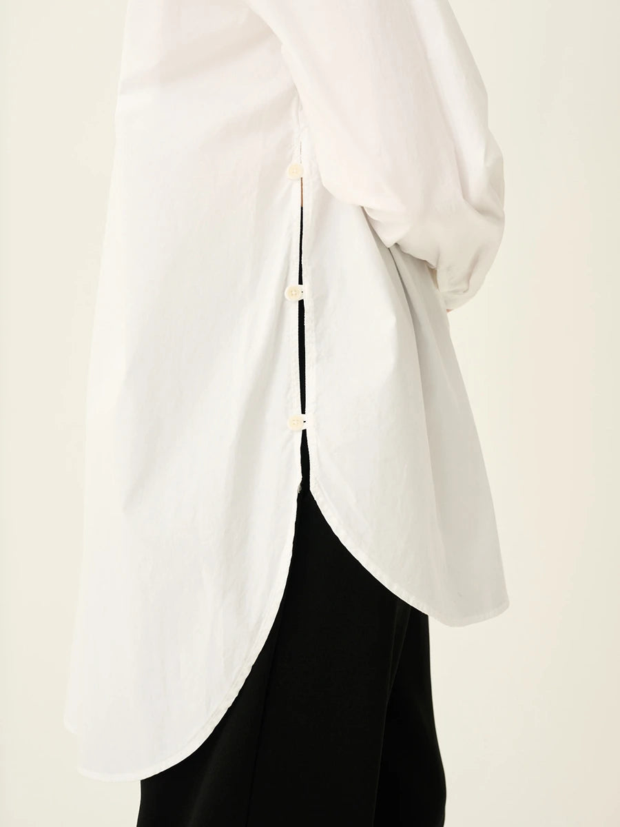 Rue de Tokyo Shelby Hemd Weiß Detailansicht Knöpfe