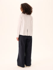 Plum Faded Twill Trousers