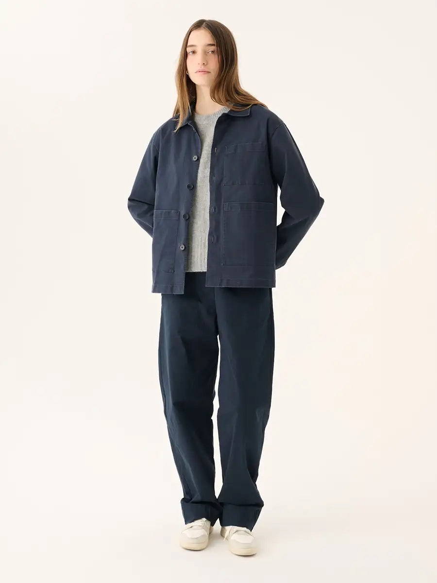 Rue de Tokyo Jacke Cameron Navy Tragebild Frontansicht