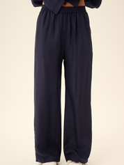 Silk Trousers Palma Navy