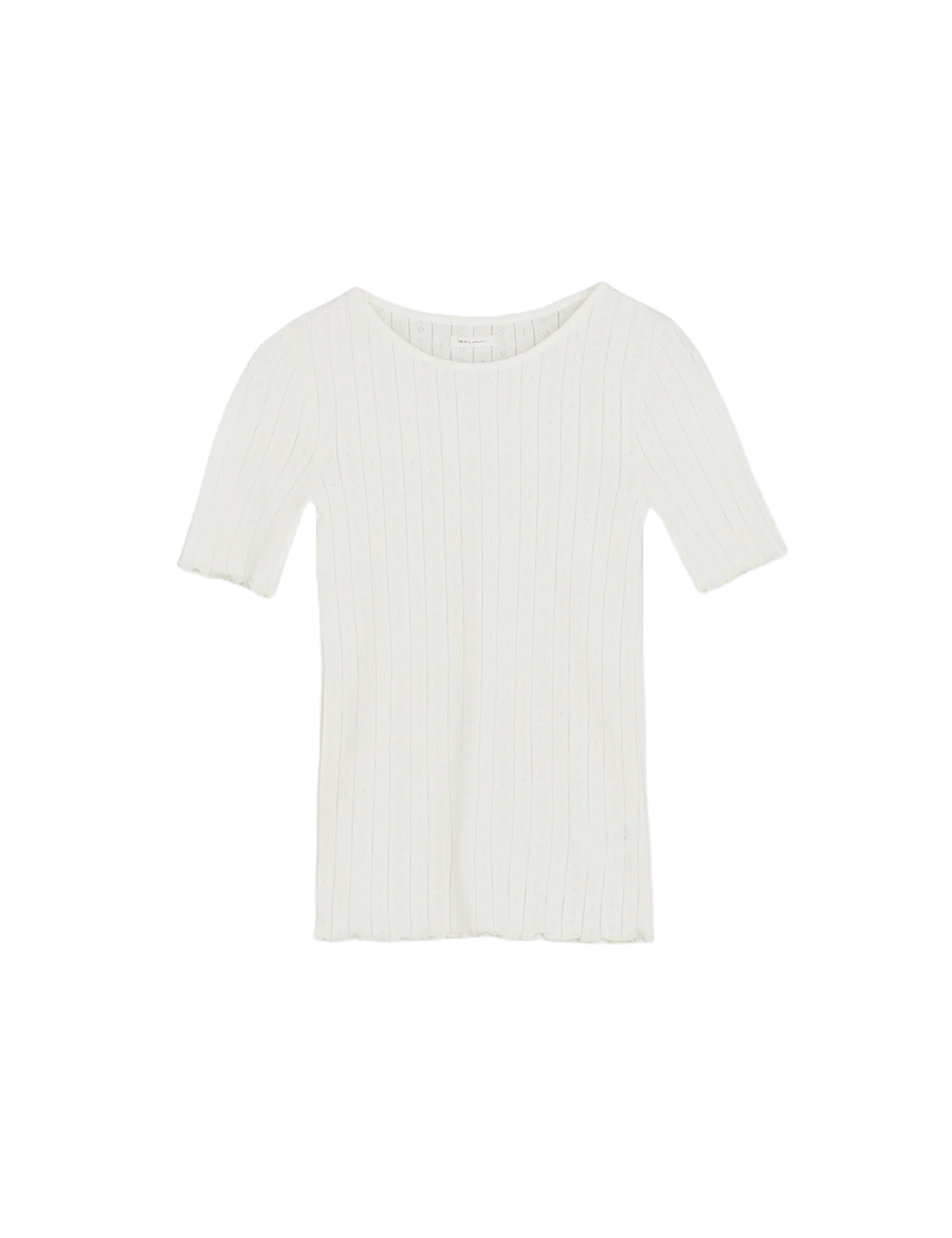 Skall Studio Edie Tee T-Shirt Weiß Frontansicht Freigestellt