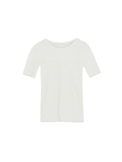 Skall Studio Edie Tee T-Shirt Weiß Frontansicht Freigestellt