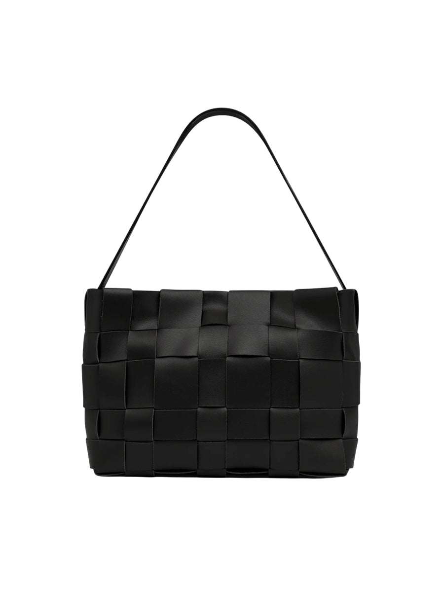 Woven Mini Tote Black