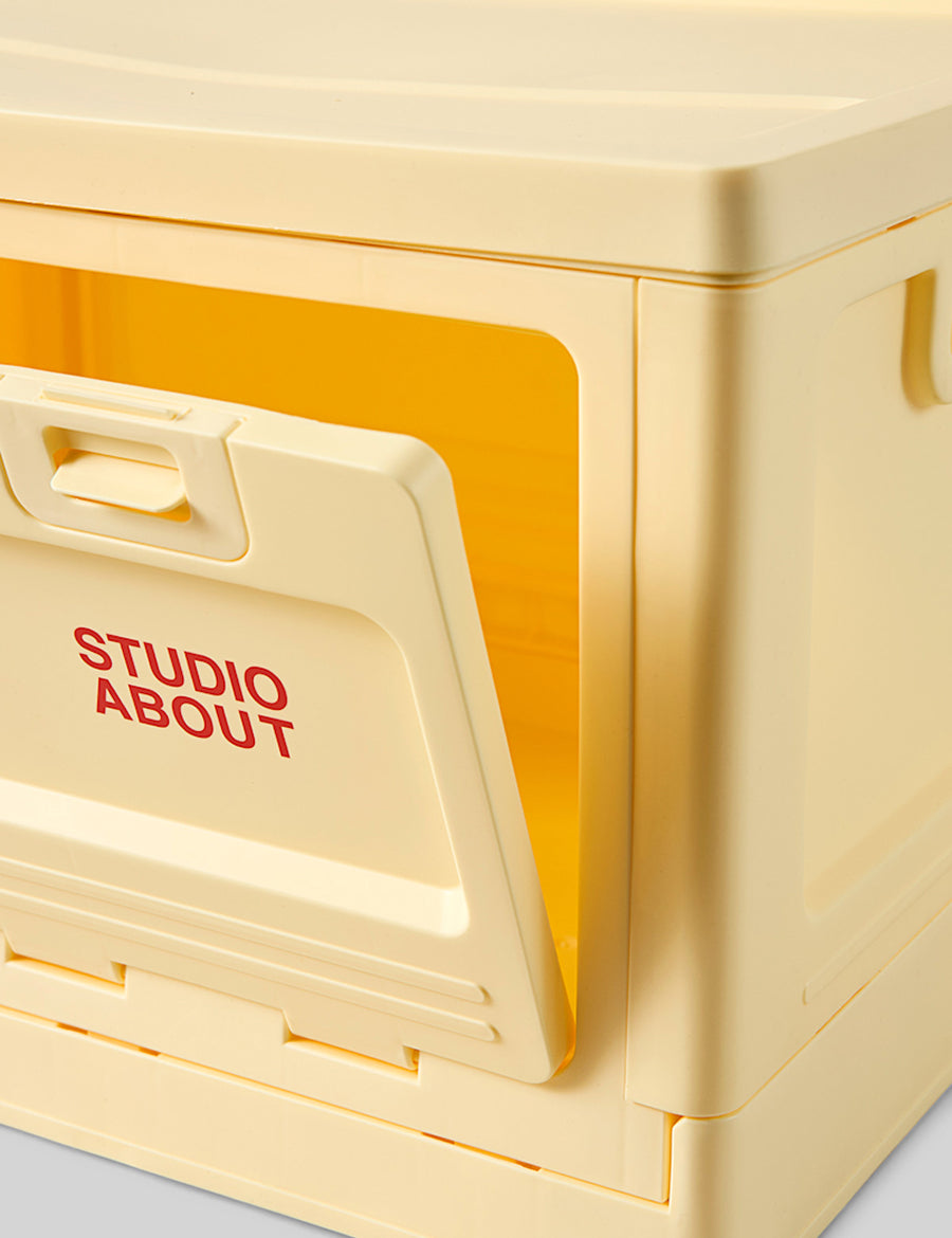 Studio About Box Hellgelb Detailansicht
