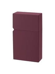 Tsubota Pearl Hard-Edge Feuerzeug in Bordeaux Rot Frontansicht Produktfoto Freisteller