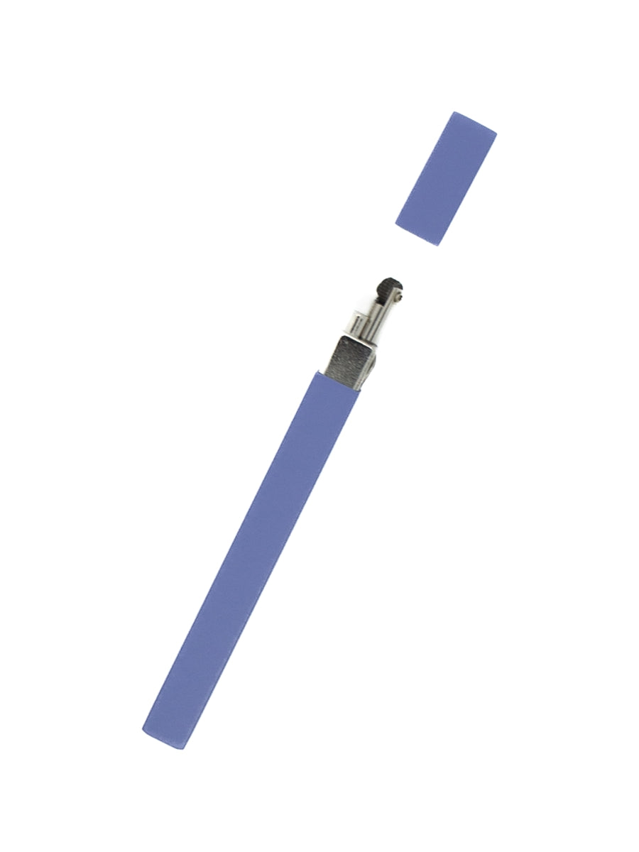 Tsubota Pearl Queue Feuerzeug Mono Hazy Sky Blau seitliche Ansicht geöffnet