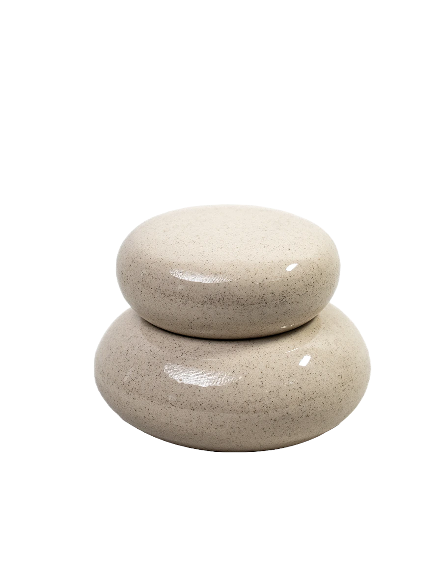 We Are Studio Studio Bijou Jar Dose Beige Frontansicht