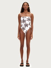 Chocolate Flower Swimsuit