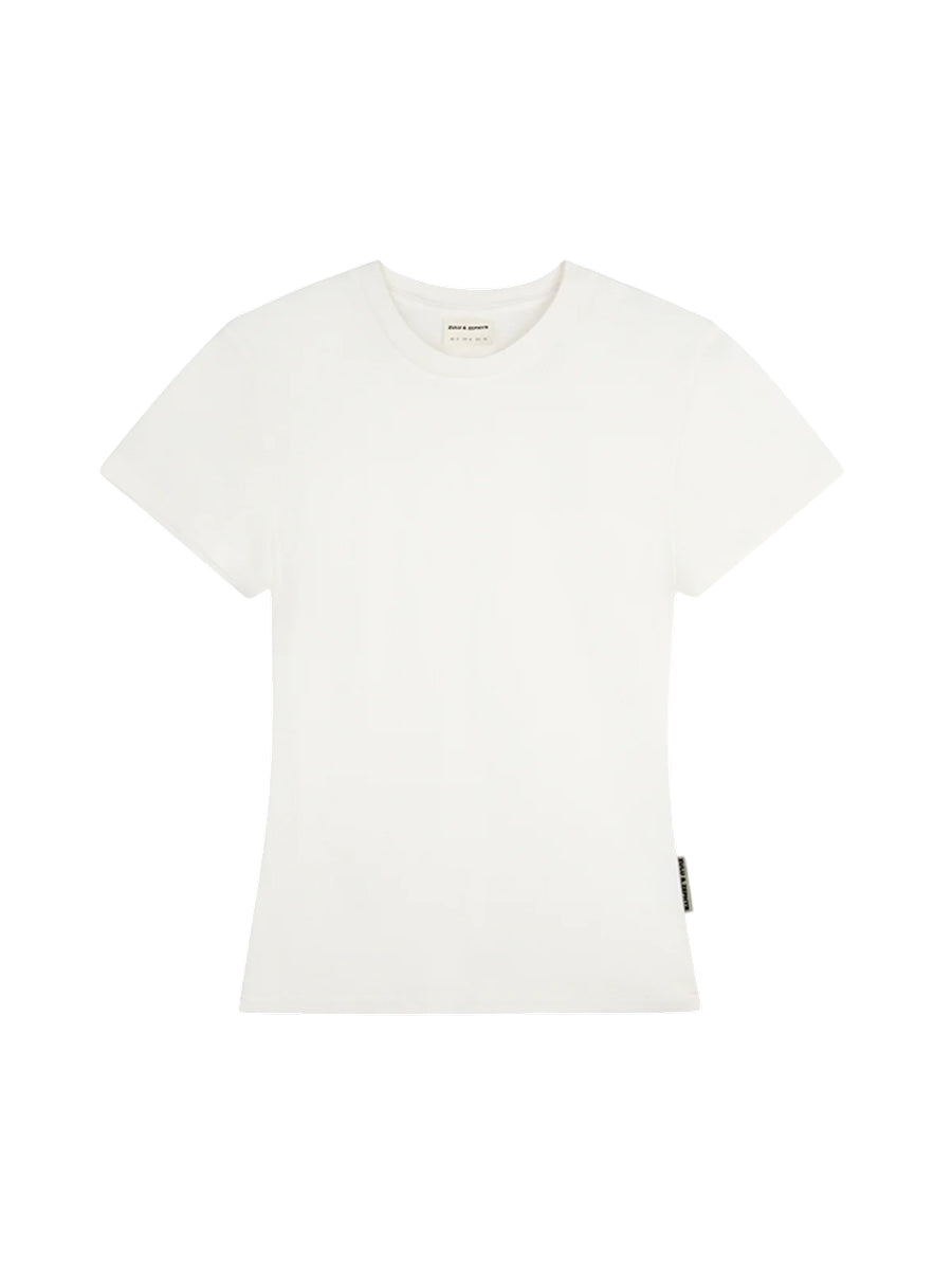 Ribbed Hemp Jersey T-Shirt White